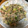マリアの料理記録日誌's cooksnap of when they made おつまみ☆ごま油が合う◎ネギトロのり巻き.
