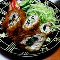 satoko1021's cooksnap of when they made 梅しそチーズ巻き巻きかつ.