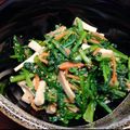 ﾊﾀﾊﾀ's cooksnap of when they made 春菊と高野豆腐のごま和え.