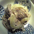 木公夲's cooksnap of when they made 砂肝のマヨネーズあえ.