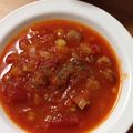 しろくま014's cooksnap of when they made ひよこ豆のトマトスープ.
