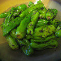 風の町のＰｅｃｏ's cooksnap of when they made ししとうがらしのゆかり和え.