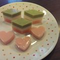 流風にゃん's cooksnap of when they made 簡単！雛祭り三色ゼリー（抹茶ラテ素使用）.
