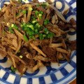 syarasu's cooksnap of when they made 牛ごぼうときのこの炒め煮.