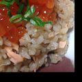 vivi_090's cooksnap of when they made 土鍋で秋だよ!!鮭ときのこの炊き込みご飯.