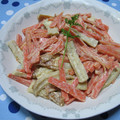 ゆみにゃむ's cooksnap of when they made 人参とちくわでオイマヨ。.
