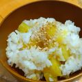 ちーまぐ's cooksnap of when they made もち米入り♪さつまいもご飯♪.