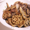 すぎもち's cooksnap of when they made 豚肉と蓮根の２色ごま中華炒め.