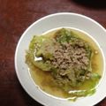 とんぼのはね's cooksnap of when they made 食物繊維たっぷり♪レタスまるごとスープ.