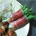 pipisis's cooksnap of when they made 水菜の生ハム巻き.