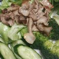 minaminho's cooksnap of when they made 豚肉とレタスのさっぱりサラダ♫♬.