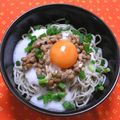 めなよ's cooksnap of when they made 納豆とろろ（山芋）ネバネバぶっかけ蕎麦！.