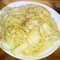 Kaolin♪'s cooksnap of when they made 白菜ときのこのホワイトソースパスタ.