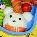 カヌレ３１４'s cooksnap of when they made キャラ弁☆冬ごもりシロクマ君.