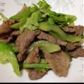 ななほし☆'s cooksnap of when they made 牛肉とセロリの柚子胡椒炒め。.