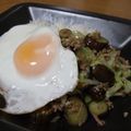 HaHanasan's cooksnap of when they made アジアン風☆挽肉と茄子とキャベツの炒め物.
