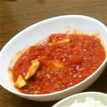 ☆くるる☆'s cooksnap of when they made 鶏肉としめじのトマト煮込み.
