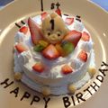 yjrs's cooksnap of when they made ヨーグルト不使用！1歳の誕生日ケーキ♡.