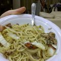 ぱあかあ's cooksnap of when they made 【リメイク】鍋の残り物で絶品和風パスタ☆.