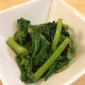 コルとチョコ's cooksnap of when they made 菜の花のお浸し わさび醤油で☆.