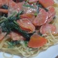 りくみく's cooksnap of when they made 濃厚美味しい＊カルボナーラ風パスタ.