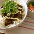 おか☆まり's cooksnap of when they made 牛肉の甘辛＊男子丼.