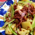 Shimachu♪'s cooksnap of when they made じゃがいもとアスパラベーコンいため.
