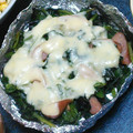 まぁこ＠あひる's cooksnap of when they made ☆ほうれん草とウインナーのチーズ焼き☆.