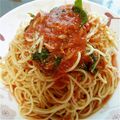 なおゆきそら's cooksnap of when they made 【簡単】トマトジュースで作る冷製パスタ.