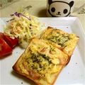 KUMI KUMI's cooksnap of when they made 白菜・ハム・玉葱のハーブ塩トースト.