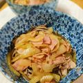 かわゆう1211's cooksnap of when they made ベーコン葱蕎麦.