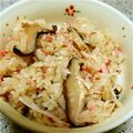 rinabanana's cooksnap of when they made カニ？のもっちり炊き込みごはん.
