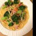 ぴけー's cooksnap of when they made フライパンひとつで出来るスープパスタ.