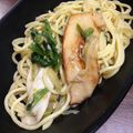 べる5's cooksnap of when they made 食感エリンギとホウレン草のツナ風味パスタ.
