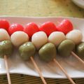 あいもも★'s cooksnap of when they made 白玉でうさぎと3色だんご.