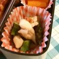 ななうさぎちゃん's cooksnap of when they made 簡単お弁当おかず☆アスパラ鶏ムネの梅和え.