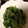 お気楽な嫁。's cooksnap of when they made 小松菜の香味胡麻和え.