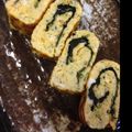 そら柄ちゃん♬'s cooksnap of when they made お弁当・くるくる海苔のり卵焼き.