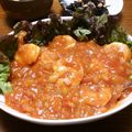 いくおっちゃん's cooksnap of when they made 辛くない玉ねぎソースのエビチリ.