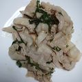クックOSIUQ0☆'s cooksnap of when they made 豚バラ肉のサッパリ大葉わさびポン酢和え.