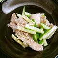 kona8's cooksnap of when they made 鶏皮とキュウリのポン酢和え.