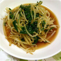 めなゆ's cooksnap of when they made 超簡単☆５分☆もやしとニラのナムル風.