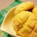 bambibell's cooksnap of when they made HMで！クッキー生地だけのメロンパン.