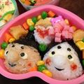 みんみんせみ's cooksnap of when they made 簡単キャラ弁!雛祭りおにぎり!.