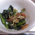単！！'s cooksnap of when they made ✽ほうれん草のお浸しでカニカマソテー✽.