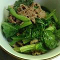 ｋａｍｉｙａｍａ's cooksnap of when they made 牛肉と小松菜のニンニク風味炒め.