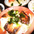 だんこいもころ's cooksnap of when they made ☆　うま～っ　さんま＆辛子めんたいこ丼.