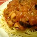 びぁもん's cooksnap of when they made 簡単★きのこ＋茄子deトマトソース.
