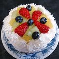 碧きりん's cooksnap of when they made カットフルーツで簡単デコレーションケーキ.