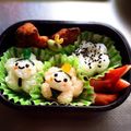☆やまちゅだ☆'s cooksnap of when they made キャラ弁　簡単おひなさま.